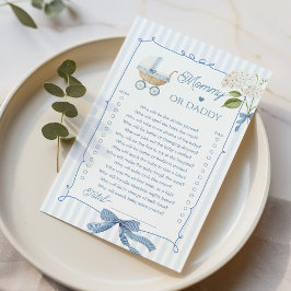 Lámina Mommy or Daddy French Nursery Coquette Carriage