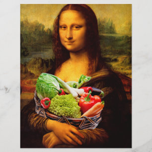 Lámina Mona Lisa ama a las verduras