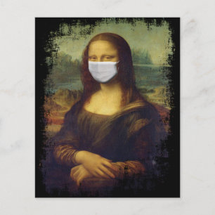 Lámina Mona Lisa Con Máscara