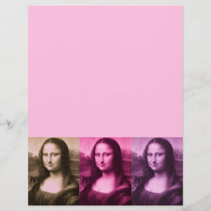 Lámina Mona Lisa Purple Pink Chocolate