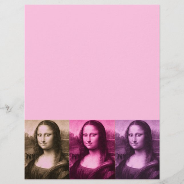 Lámina Mona Lisa Purple Pink Chocolate (Anverso)