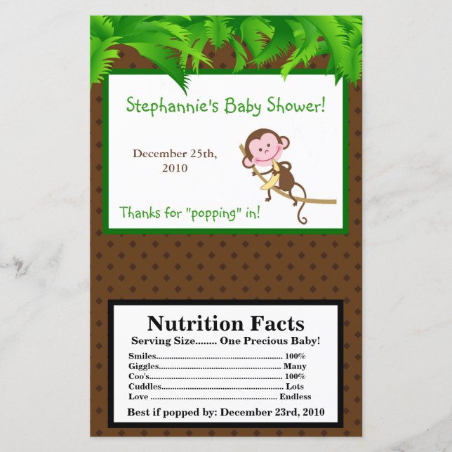 Lámina Mono de envoltura de palomitas de microondasSwing  (Anverso)