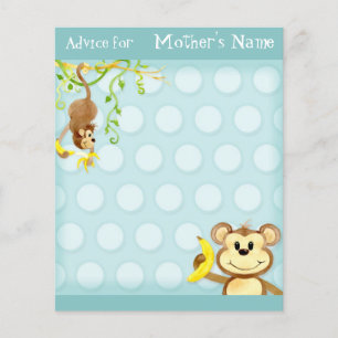 Lámina Mono Lil, Boy Baby Shower Advice
