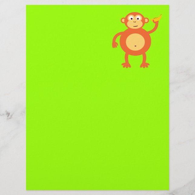 Lámina Mono naranja (Anverso)