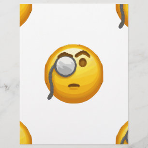 Lámina monóculo de emoji