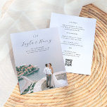 Lámina Monograma boda | Todos en una foto de presupuesto<br><div class="desc">Este diseño económico, sencillo y elegante de la invitación a la boda incluye una foto de sangre completa de su elección. La superposición de texto comienza con las dos iniciales, seguidas de los nombres en las letras del guión de la moda. A continuación, su fecha y el lugar de celebración...</div>