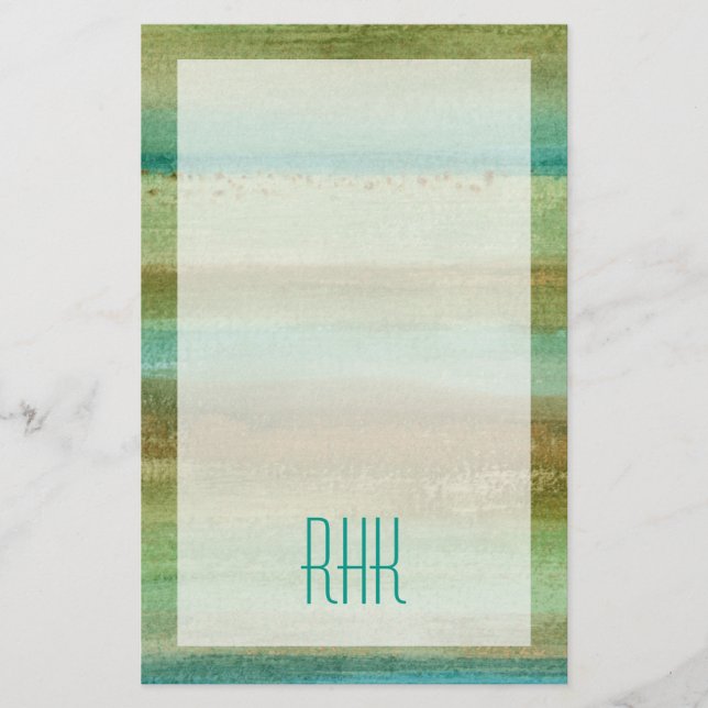 Lámina Monograma | Campos en Primavera I (Anverso)