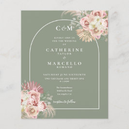 Lámina Monograma de fotografía de gramática verde Pampas 