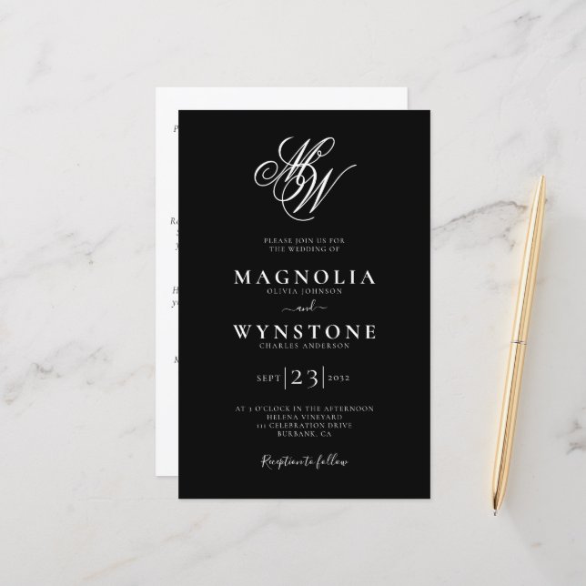 Lámina Monograma de presupuesto Código QR Detalles Invita (Anverso/Reverso In Situ)