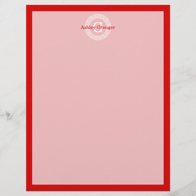 Lámina Monograma inicial de marco de recambio de la llave (Anverso)