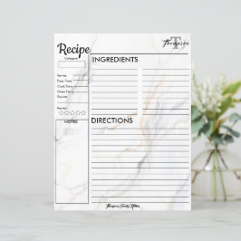 Lámina Monograma personalizado de la cocina de.. Recetas