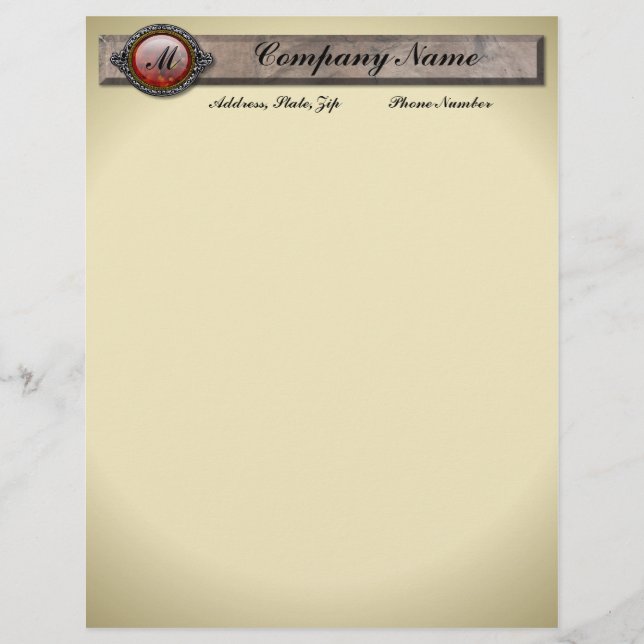 Lámina Monograma victoriano vintage (Anverso)