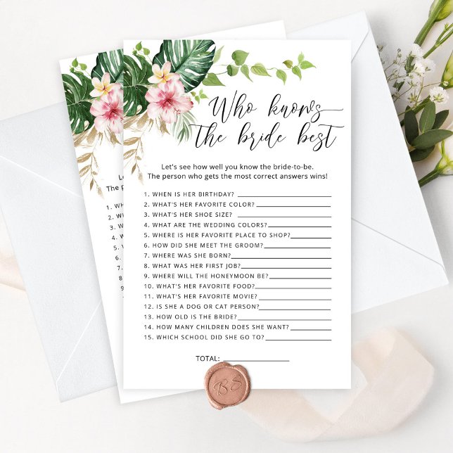 Lámina Monstera tropical Quién conoce el mejor juego de l (Subido por el creador)