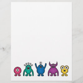 Lámina Monstruos Alienigenas Arcoíris