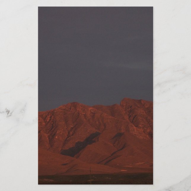 Lámina Montaña Roja en Crepúsculo (Anverso)