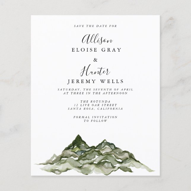 Lámina Montaña salva la fecha (Anverso)