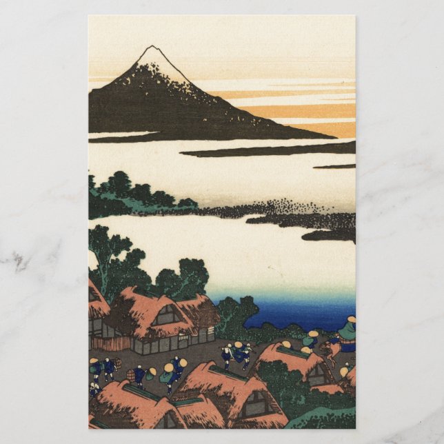 Lámina Monte Fuji Japón Atardecer (Anverso)
