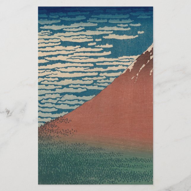 Lámina Monte Rojo Fuji (Anverso)