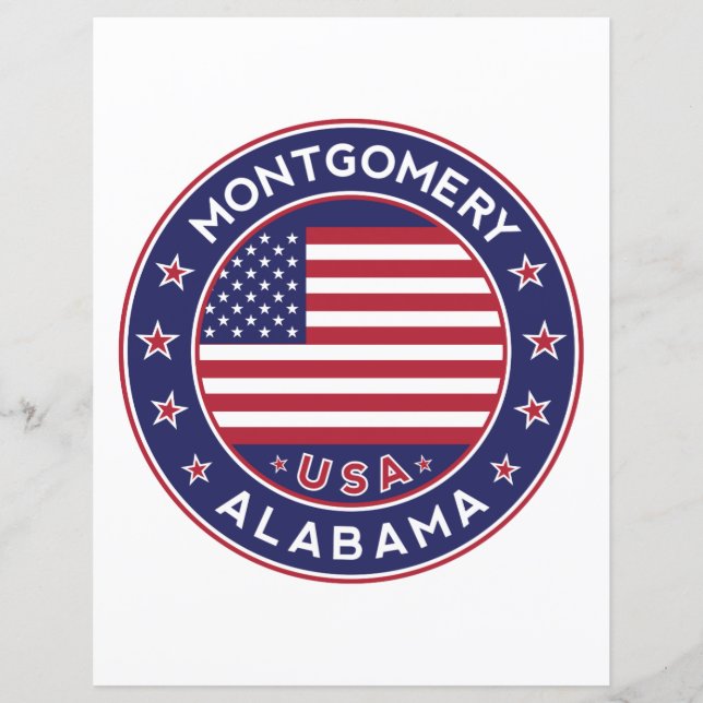 Lámina Montgomery, Alabama (Anverso)