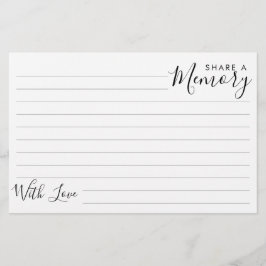 Lámina Monumento funerario moderno simple comparte tarjet