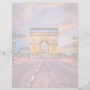 Lámina Monumentos Arco de Triomphe, París, Francia