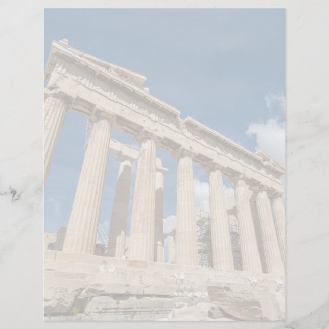 Lámina Monumentos | El Partenón, Grecia (Anverso)