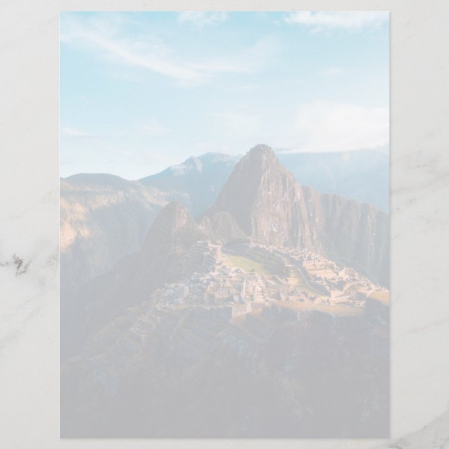 Lámina Monumentos | Machu Picchu, Perú (Anverso)