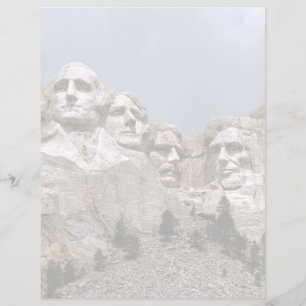 Lámina Monumentos Monte Rushmore Dakota del Sur