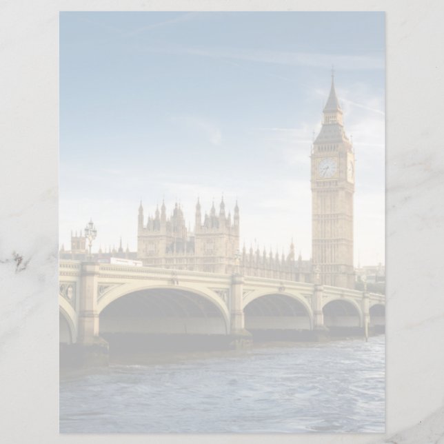Lámina Monuments | Big Ben, London England (Anverso)