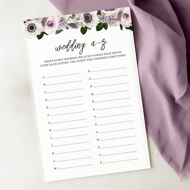 Lámina Moody Anemone Purple Floral Brillante Ducha A-Z Ju (Subido por el creador)