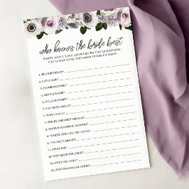 Lámina Moody Purple Floral, quien conoce el mejor juego p