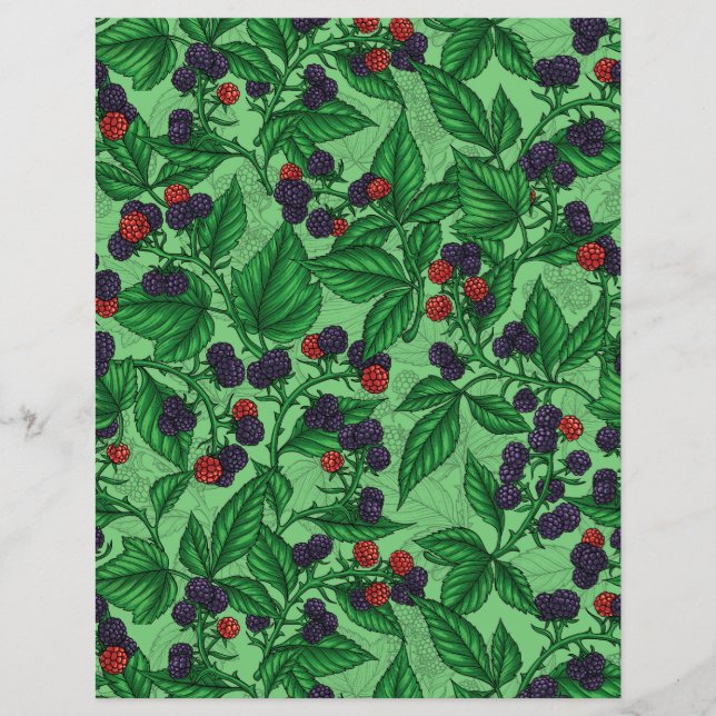 Lámina Moras en verde (Anverso)