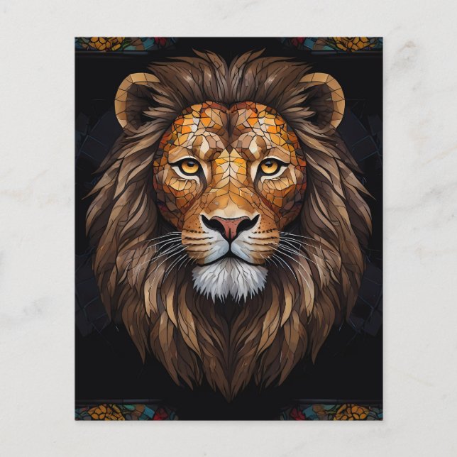 Lámina Mosaico de cebra vibrante (Anverso)