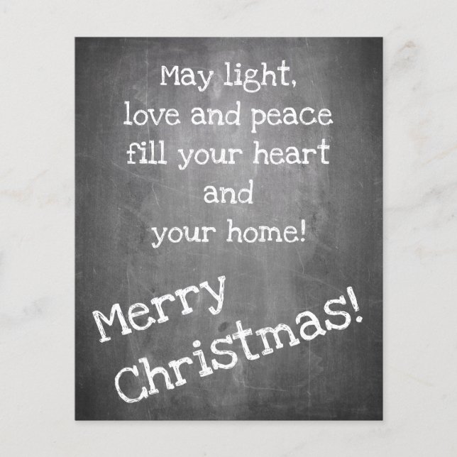 Lámina Motif de navidad en forma de pizarra - XMAS (Anverso)