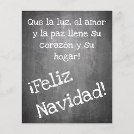 Lámina Motif de navidad en forma de pizarra - XMAS