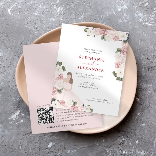 Lámina Motif de novia de las flores rosadas del presupues (Subido por el creador)