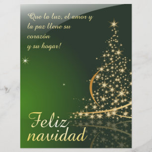 Lámina Motivo navideño verde con arbol de navidad. V2.0