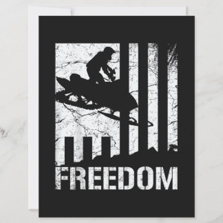 Lámina Motonieve Motonieve Libertad Bandera