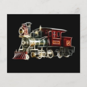 Lámina Motor de locomotora de trenes de vapor