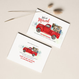 Lámina Moviendo Invitación de dirección nueva movida Weve