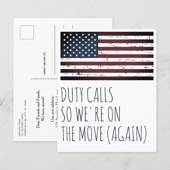 Lámina Movimiento de Invitación móvil militar de presupue (Anverso / Reverso)