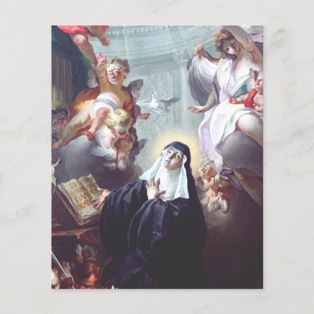 Lámina Muerte de Saint Scholastica (Anverso)