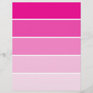 Lámina Muestras de pintura rosa brillante