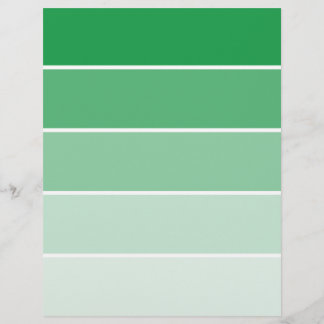 Lámina Muestras de pintura verde brillante
