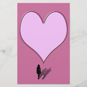 Lámina Mujer desaparecida Hombre Silhouette