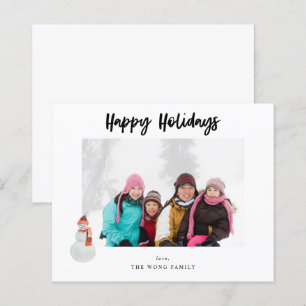 Lámina Muñeco de Nieve Presupuesto Felices Fiestas Foto -