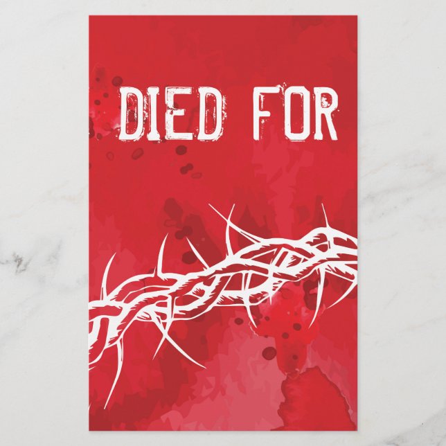 Lámina murió por nosotros (Anverso)