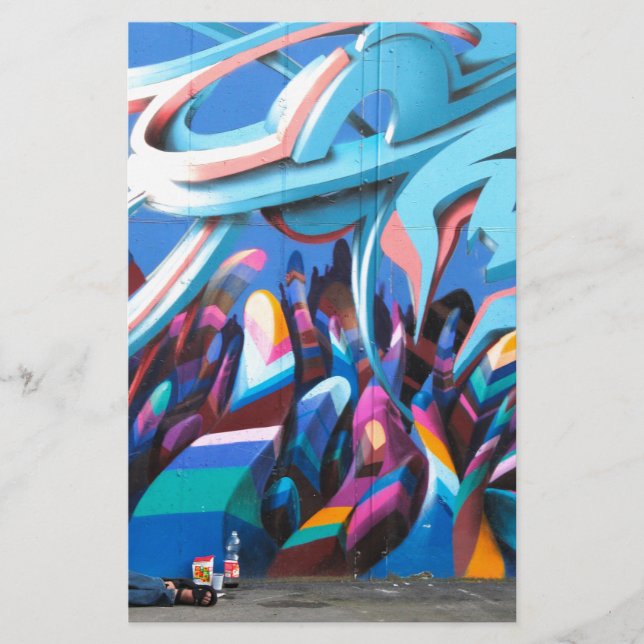 Lámina Muro de grafitis geniales (Anverso)