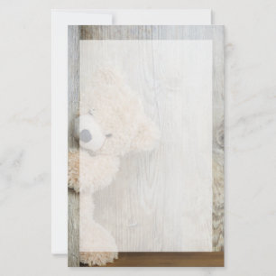 Lámina Muro De Madera Rústica De Oso Cutáneo Con Oso