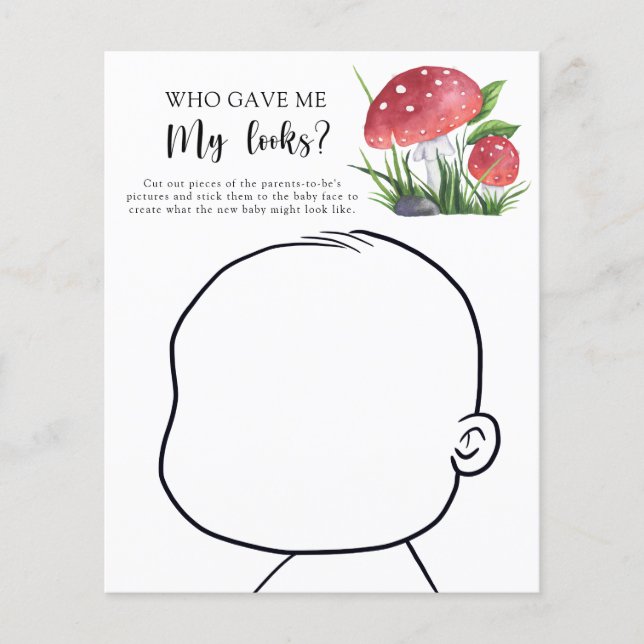 Lámina Mushrooms que me dieron mi apariencia (Anverso)